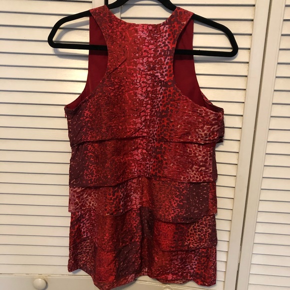Martin + Osa Red Patterned Racerback Top - Picture 7 of 7